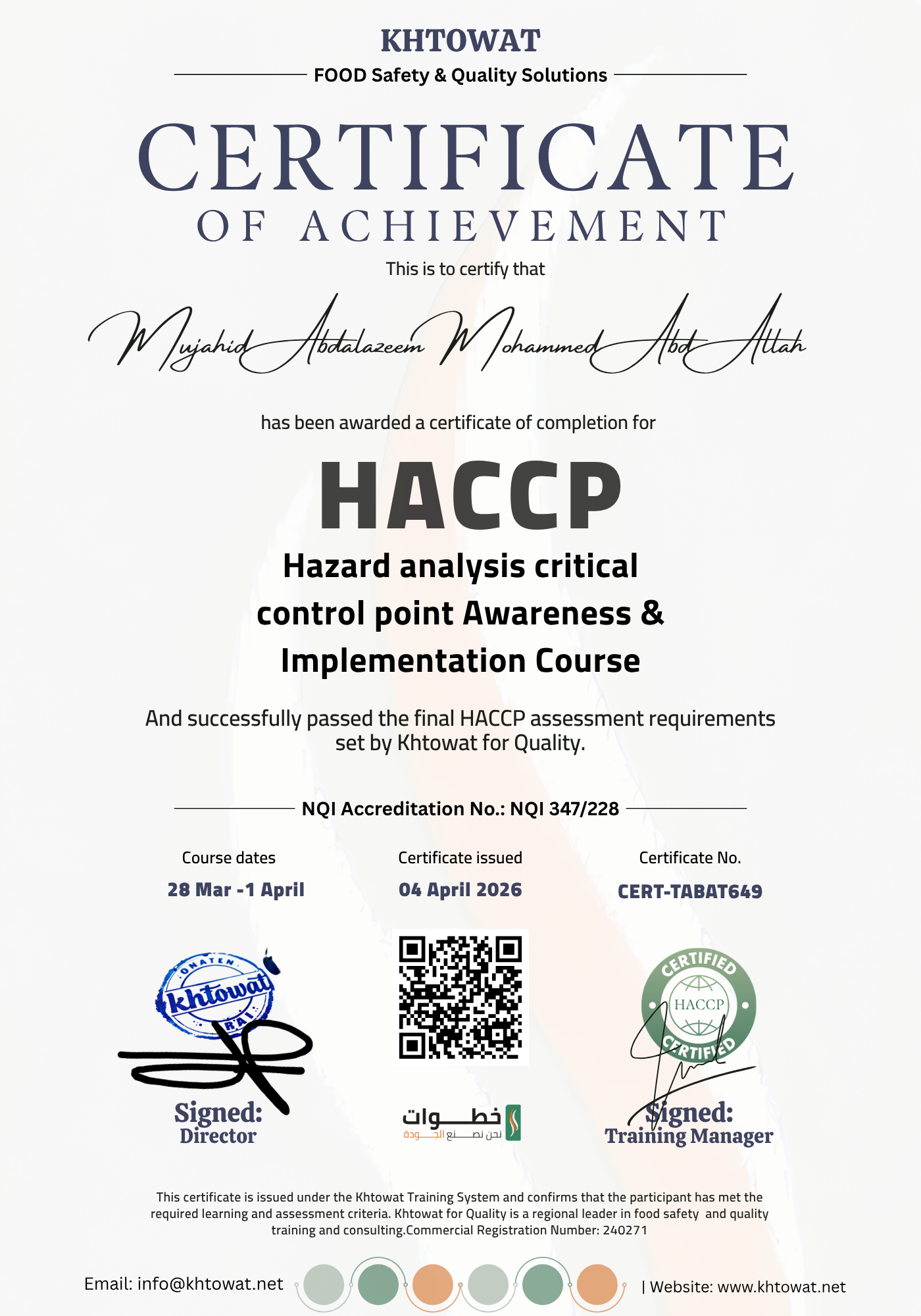 Hazard Analysis And Critical Control Point