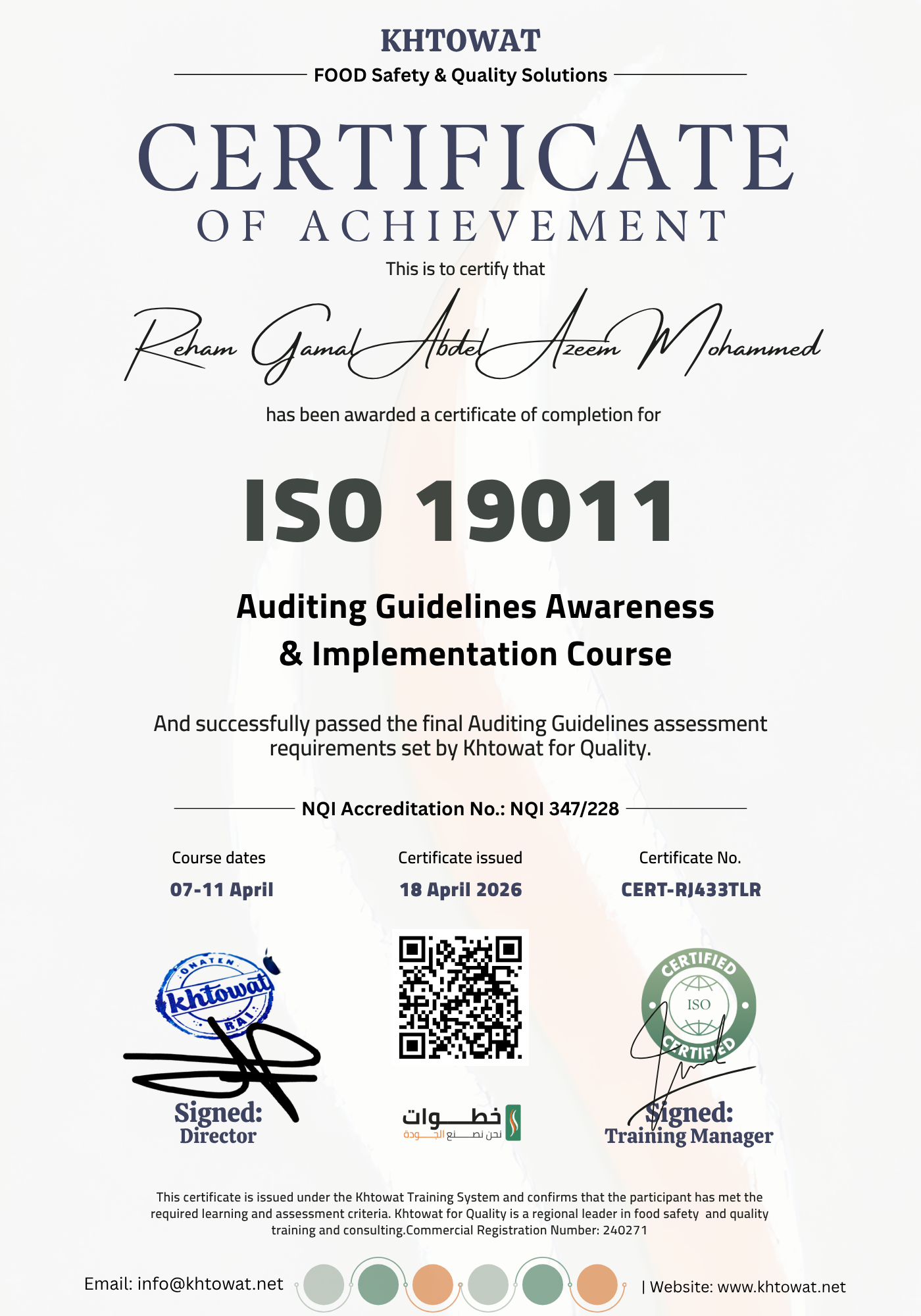 ISO 19011 Guidelines for auditing management systems