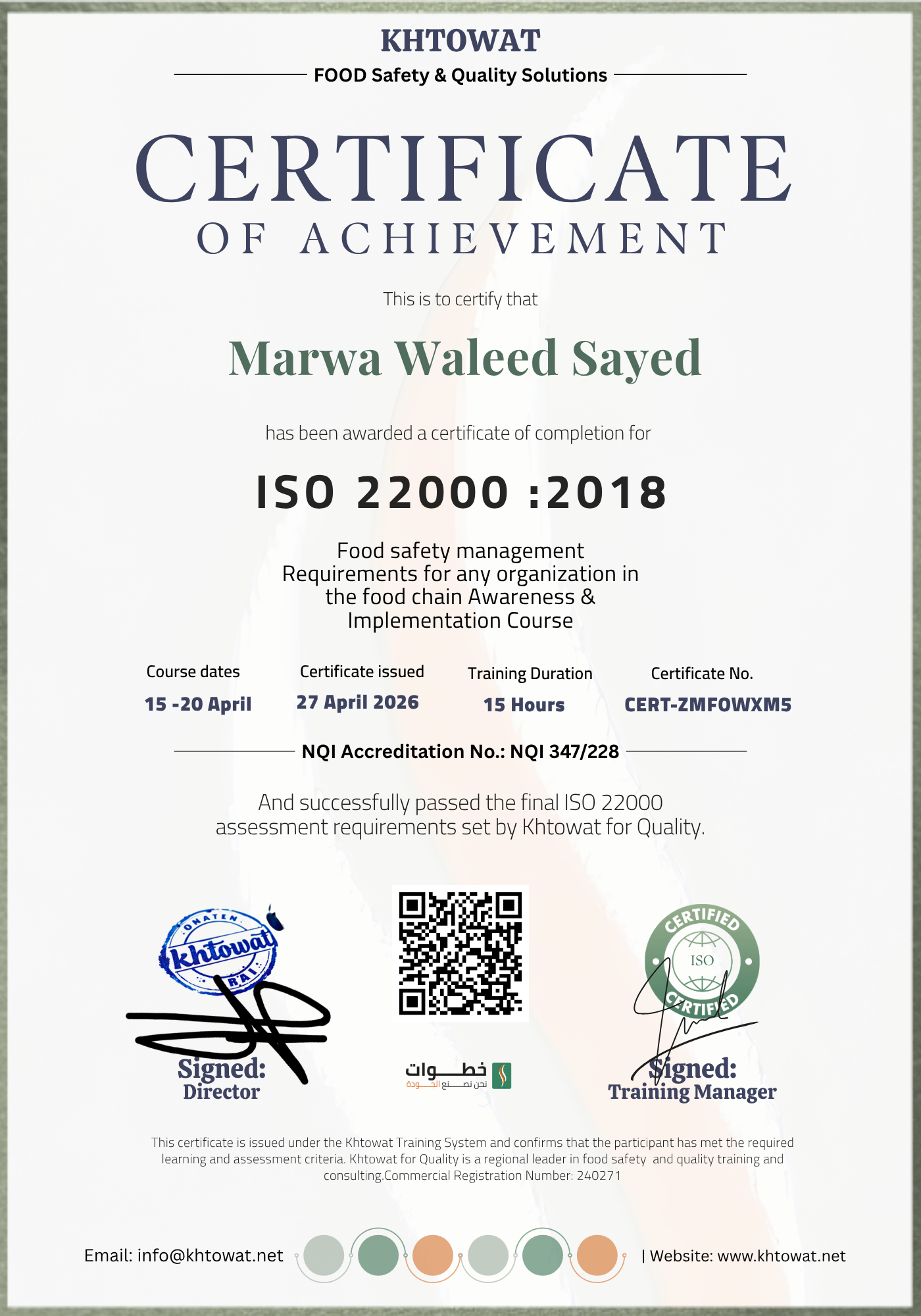 ISO 22000 Food Safety Management System