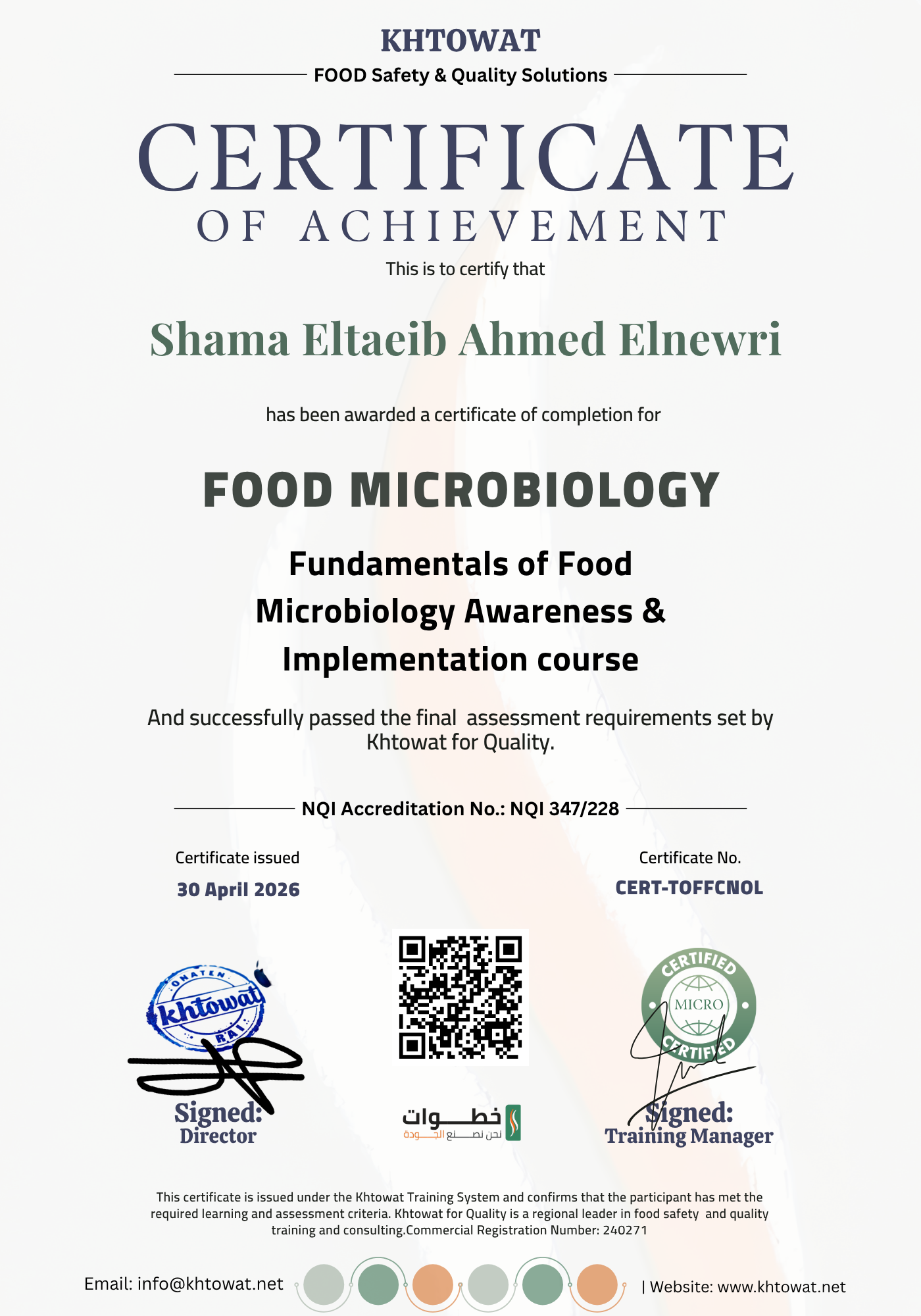 Food MICROBIOLOGY