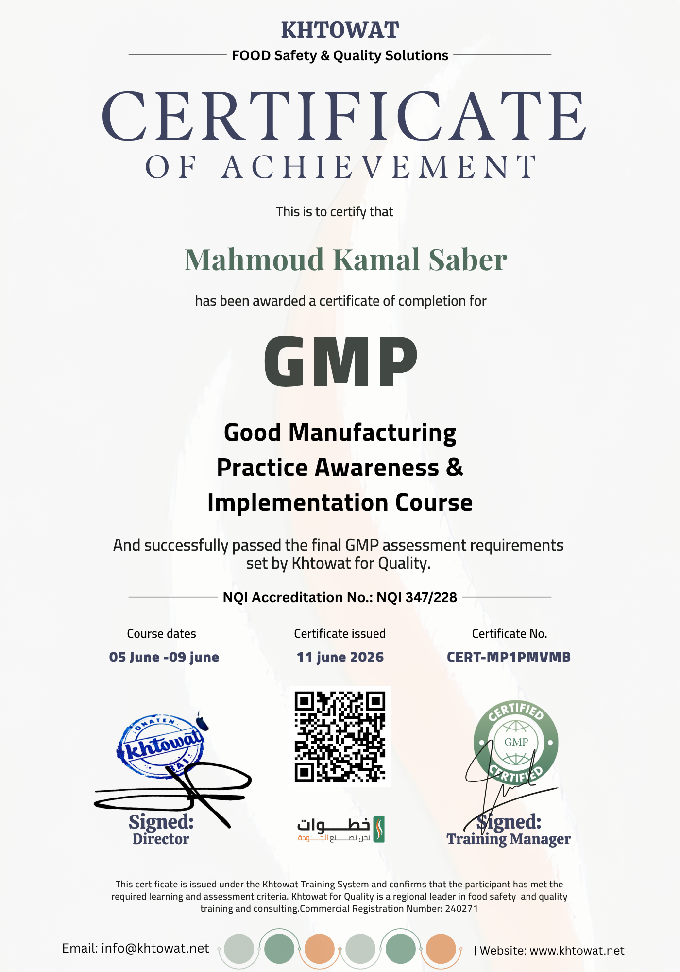 Good Manufacturing Practice