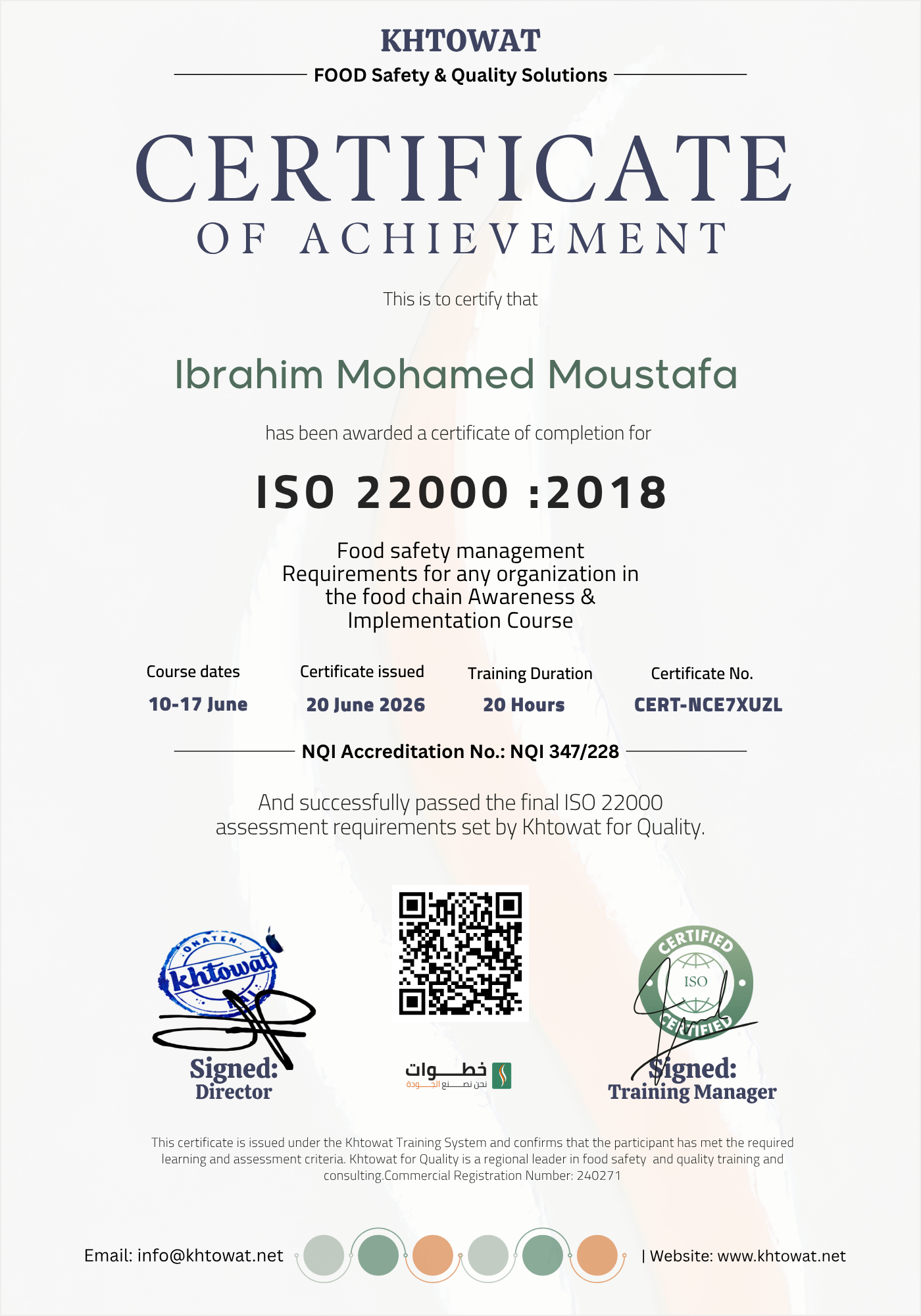 ISO 22000 Food Safety Management system