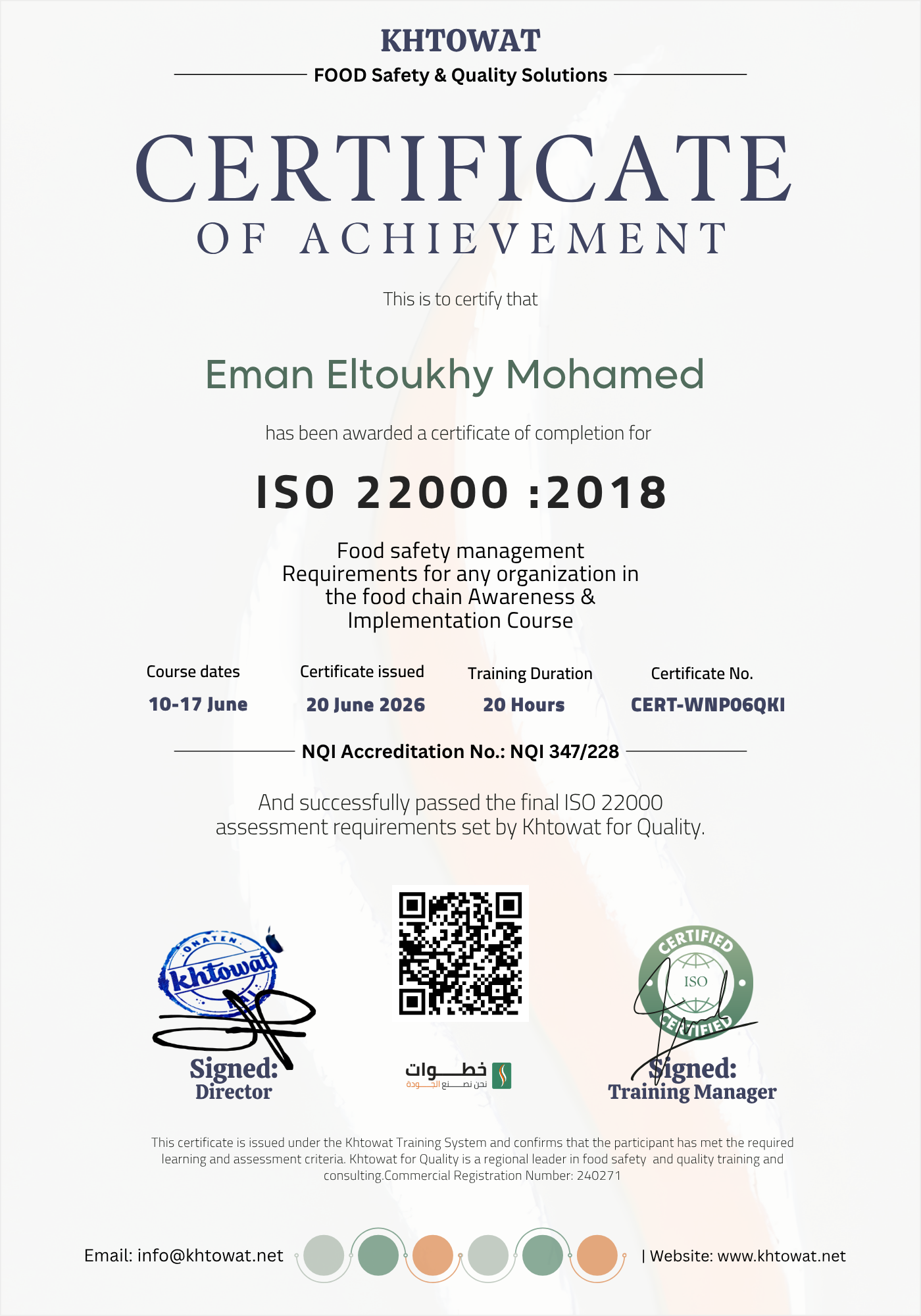 ISO 22000 Food Safety Management system