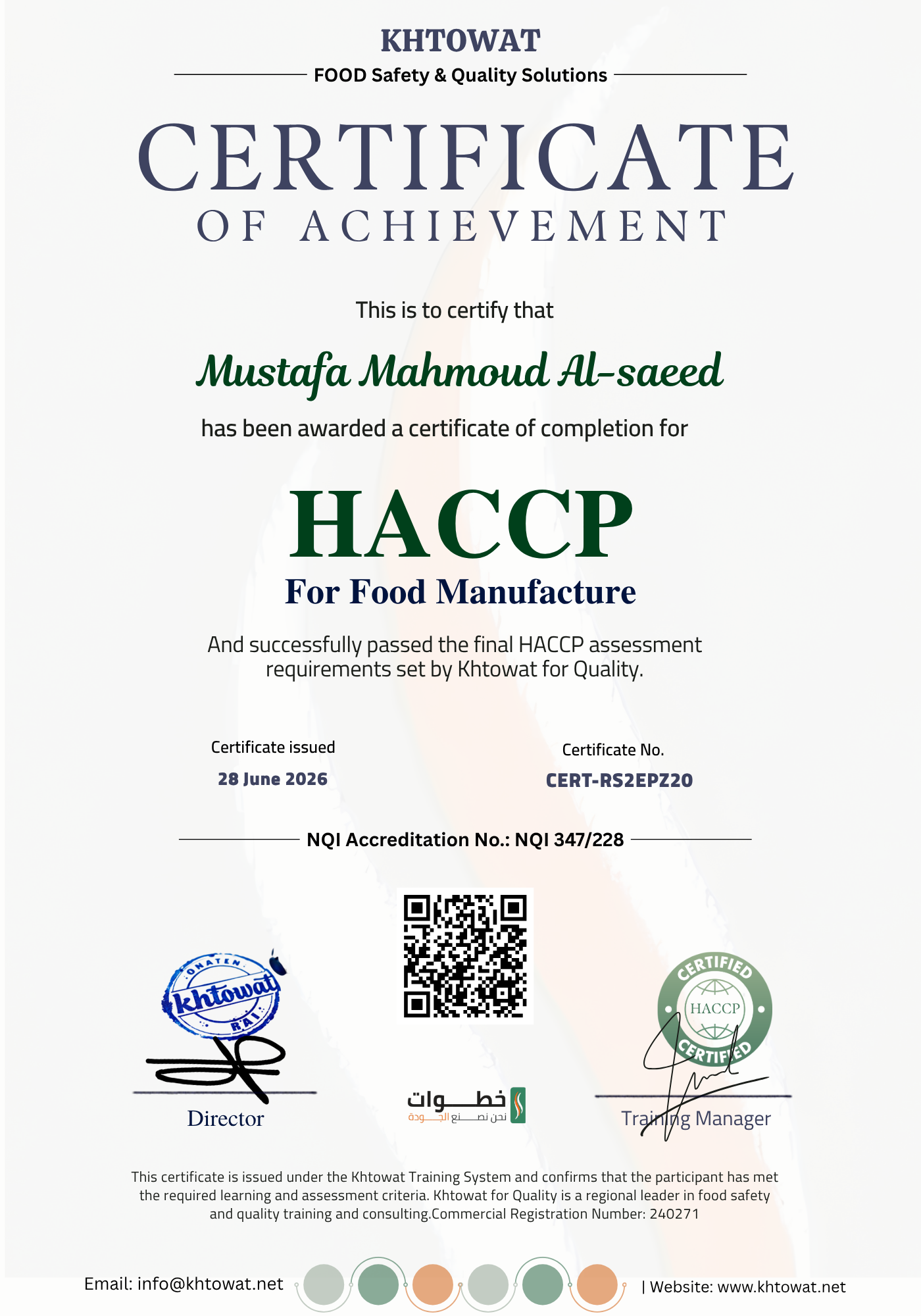 Hazard Analysis And Critical Control Point