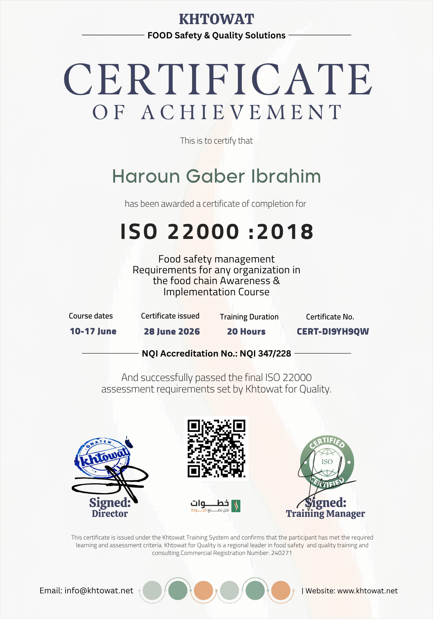 ISO 22000 Food Safety Management system