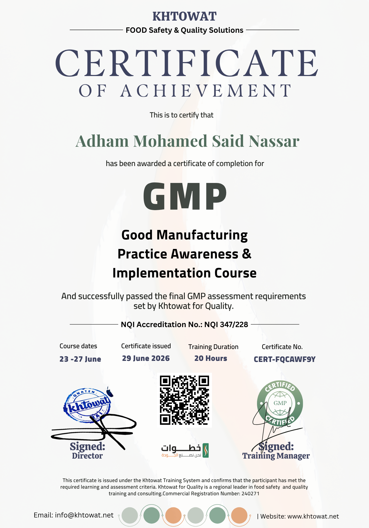 Good Manufacturing Practice