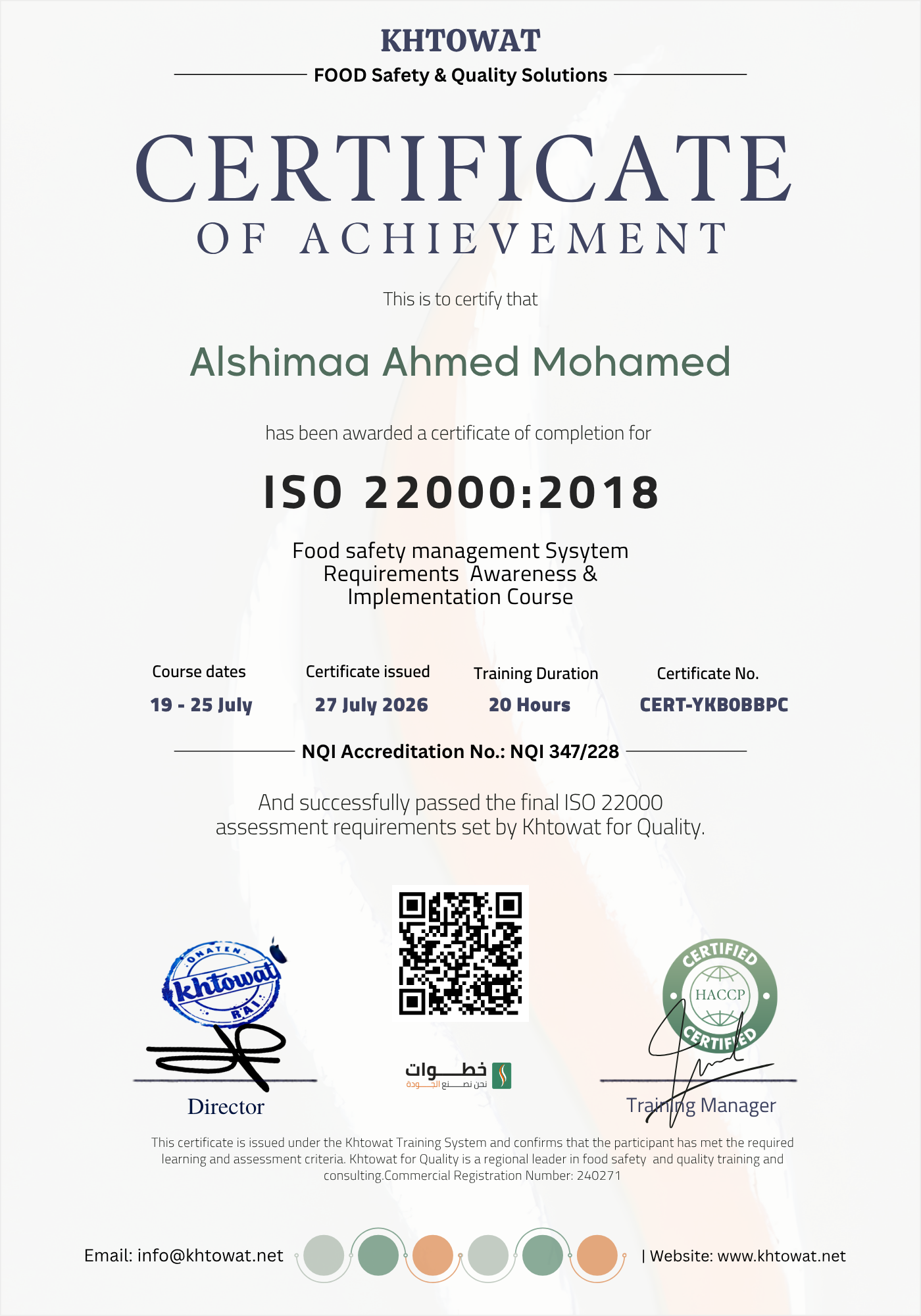 ISO 22000 Food Safety Management System