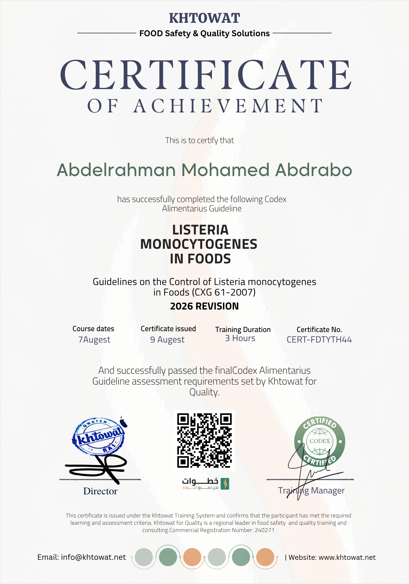 Control of Listeria monocytogenes in Foods
