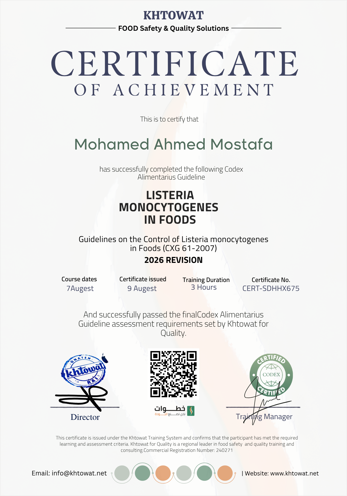 Control of Listeria monocytogenes in Foods